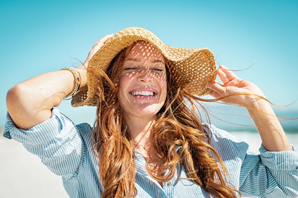 skin cancer prevention, wear sun protective clothing